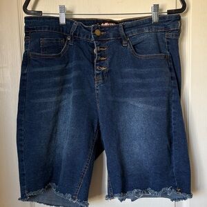 Dollhouse Dark Blue Jean Shorts